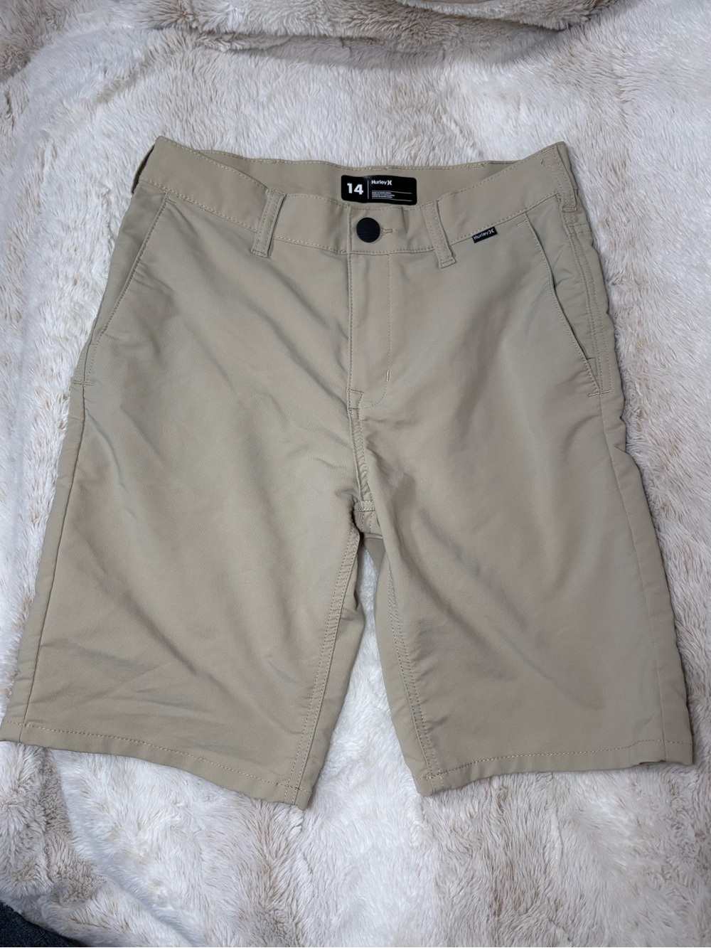 Hurley tan shorts H2O-DRI boys 14